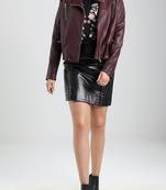 women's genuine lambskin leather biker jacket classic moto zip style exclusive genuine