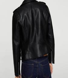 Women's genuine lambskin leather jacket motorcycle slim fit designer biker jacket-ce-250