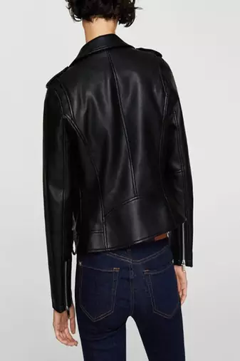 women's genuine lambskin leather biker jacket classic moto zip style exclusive superior