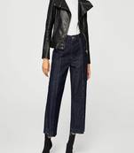women's genuine lambskin leather biker jacket classic moto zip style exclusive elegant
