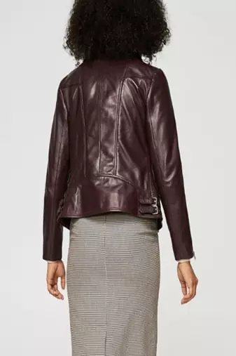 women's genuine lambskin leather biker jacket classic moto zip style exclusive classic