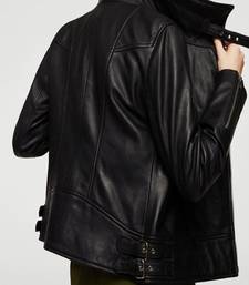 Women's genuine lambskin leather jacket motorcycle slim fit designer biker jacket-ce-255