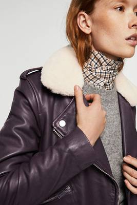 women's genuine lambskin leather biker jacket classic moto zip style exclusive timeless 2