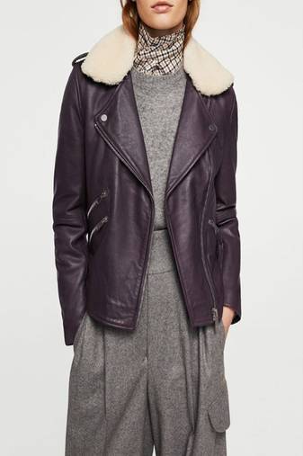 women's genuine lambskin leather biker jacket classic moto zip style exclusive timeless