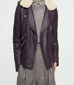 women's genuine lambskin leather biker jacket classic moto zip style exclusive timeless