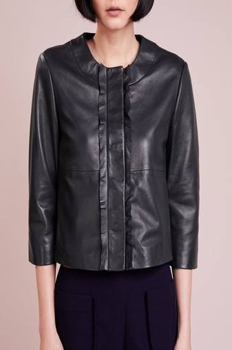 women's genuine lambskin leather biker jacket classic moto zip style exclusive luxury