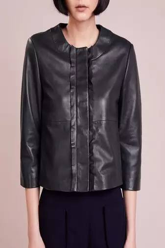 Women's genuine lambskin leather jacket motorcycle slim fit designer biker jacket-ce-258