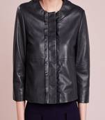 women's genuine lambskin leather biker jacket classic moto zip style exclusive luxury