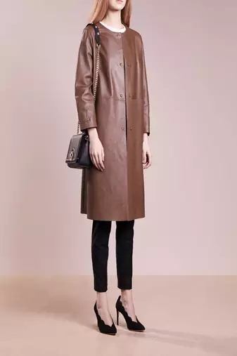 Women's genuine lambskin leather jacket motorcycle slim fit designer biker coat-ce-259