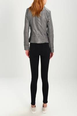 women's genuine lambskin leather biker jacket classic moto zip style exclusive elite 2
