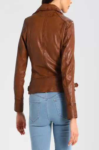 women's genuine lambskin leather biker jacket classic moto zip style exclusive select