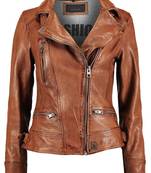 women's genuine lambskin leather biker jacket classic moto zip style exclusive select