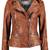 Women's genuine lambskin leather jacket motorcycle slim fit designer biker jacket-ce-261