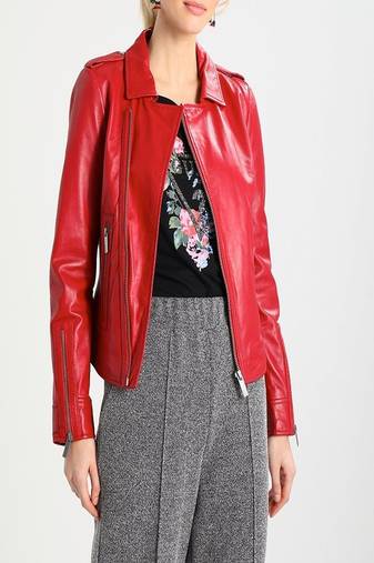 Women's genuine lambskin leather jacket motorcycle slim fit designer biker jacket-ce-262