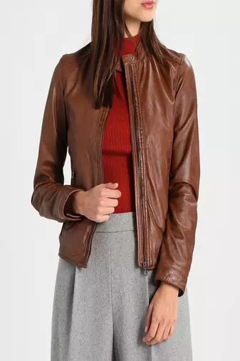 women's genuine lambskin leather biker jacket classic moto zip style exclusive unique