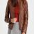 Women's genuine lambskin leather jacket motorcycle slim fit designer biker jacket-ce-263