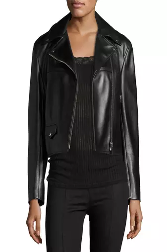 women's genuine lambskin leather biker jacket classic moto zip style exclusive special