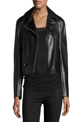 women's genuine lambskin leather biker jacket classic moto zip style exclusive special 3