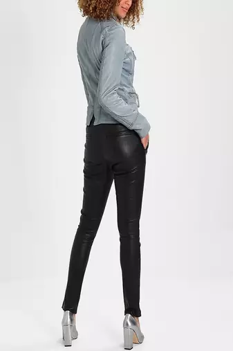 women's genuine lambskin leather biker jacket classic moto zip style exclusive original