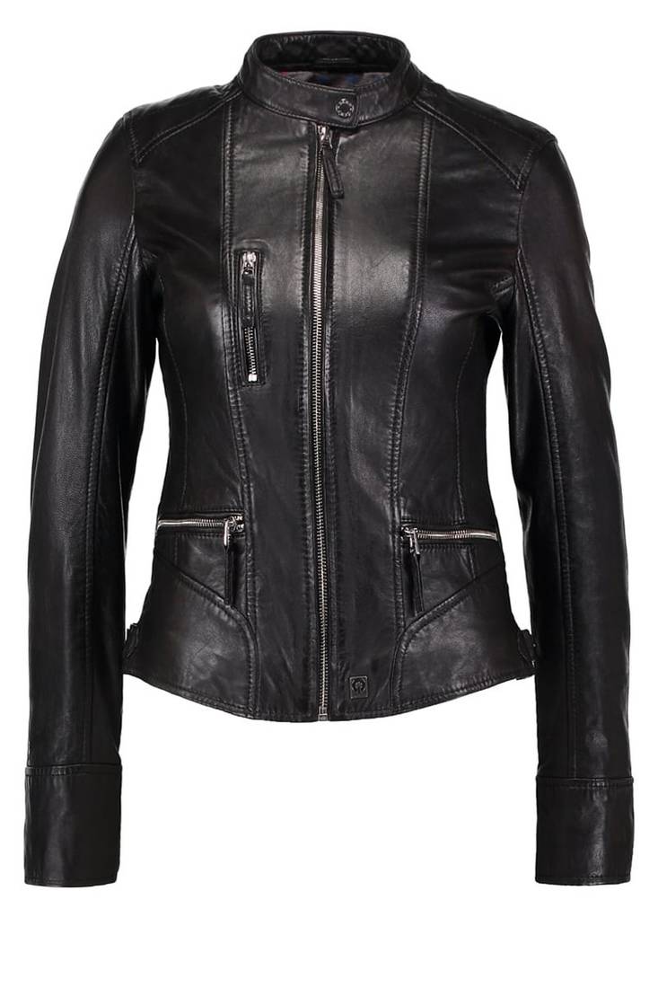 Women's genuine lambskin leather jacket motorcycle slim fit designer biker jacket-ce-266