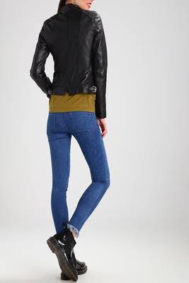 women's genuine lambskin leather biker jacket classic moto zip style exclusive high quality 2