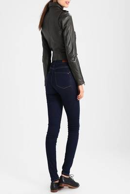 women's genuine lambskin leather biker jacket classic moto zip style exclusive top grade 2
