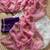 Pink Color Embroidery Sequence Cutdana work silk blend Saree