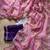 Pink Color Embroidery Sequence Cutdana work silk blend Saree