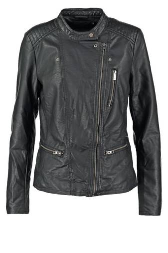 women's black lambskin leather biker jacket classic moto zip style exclusive premium
