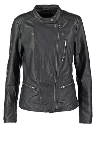 women's black lambskin leather biker jacket classic moto zip style exclusive premium
