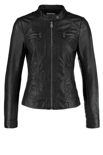 women's black lambskin leather biker jacket classic moto zip style exclusive exclusive