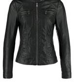 women's black lambskin leather biker jacket classic moto zip style exclusive exclusive