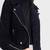 Womens genuine lambskin blue leather motorcycle slim fit ladies biker jacket-c270