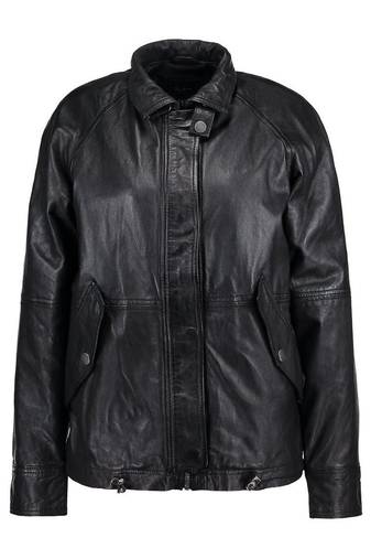 Womens genuine lambskin black leather motorcycle slim fit ladies biker jacket-cl-273