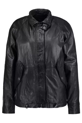 women's black lambskin leather biker jacket classic moto zip style exclusive stylish