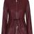 Womens genuine lambskin burgundy leather motorcycle slim fit ladies biker jacket-cl-274