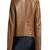Women’s genuine lambskin brown leather biker jacket slim fit designer motorcycle-cl-w275