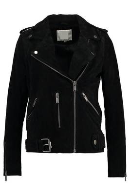 women's black lambskin leather biker jacket classic moto zip style exclusive authentic 2