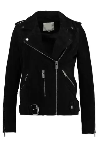 women's black lambskin leather biker jacket classic moto zip style exclusive authentic