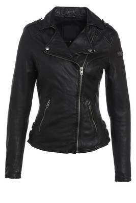 women's black lambskin leather biker jacket classic moto zip style exclusive genuine 1