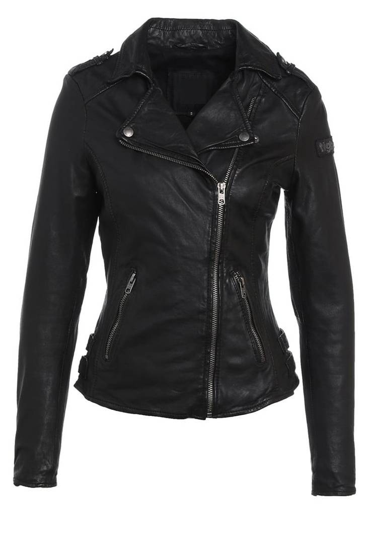 Women’s genuine lambskin black leather biker jacket slim fit designer motorcycle-cl-w277