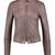 Women’s genuine lambskin grey leather biker jacket slim fit designer motorcycle-cl-w278