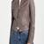 Women’s genuine lambskin grey leather biker jacket slim fit designer motorcycle-cl-w278