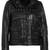 Women’s genuine lambskin black leather biker jacket slim fit designer motorcycle-c76