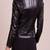 Women black 100% lambskin leather jacket biker motorcycle napa leather jacket-cl-w282