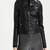 Women black 100% lambskin black leather jacket biker motorcycle napa leather jacket-cl-w283