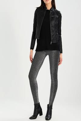 women's black napa leather biker jacket classic moto zip style exclusive unique 2