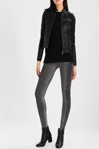 women's black napa leather biker jacket classic moto zip style exclusive unique