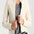 Women cream 100% lambskin leather jacket biker motorcycle napa leather jacket-cl-w284