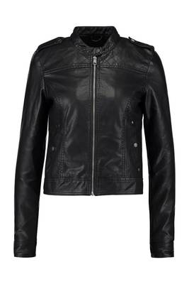 women's black napa leather biker jacket classic moto zip style exclusive special 1